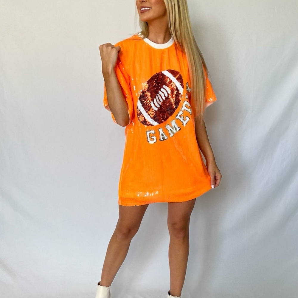 Tennessee Orange Sequin Football Dress NWT